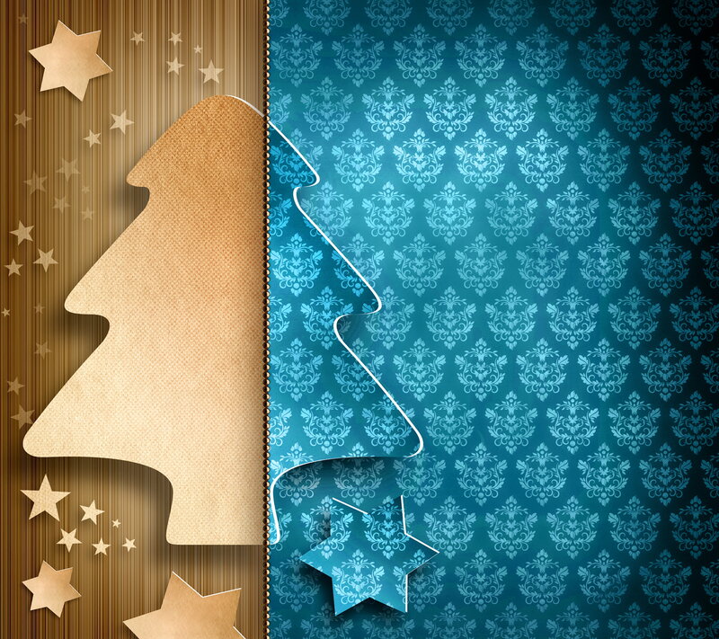 Paper Christmas Tree — Brown