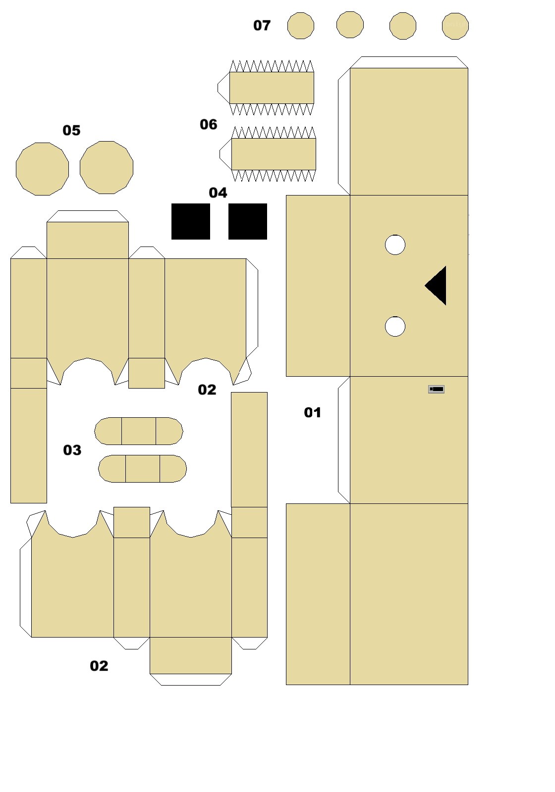 paper craft template