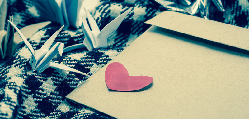 Paper Cranes and Heart