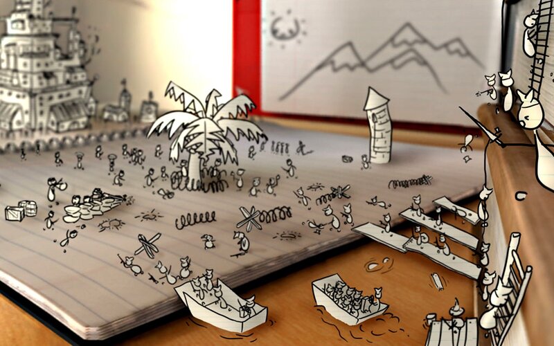 Paper Cutout Army