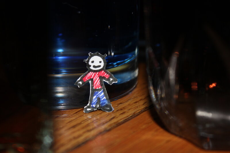 Paper Cutout Figure — Brown