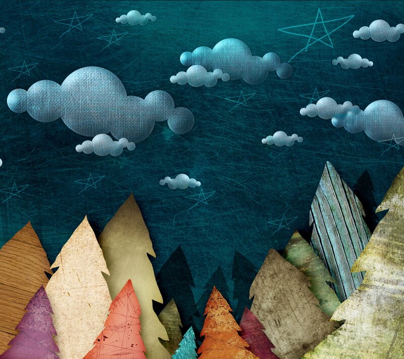 Paper Cutout Forest