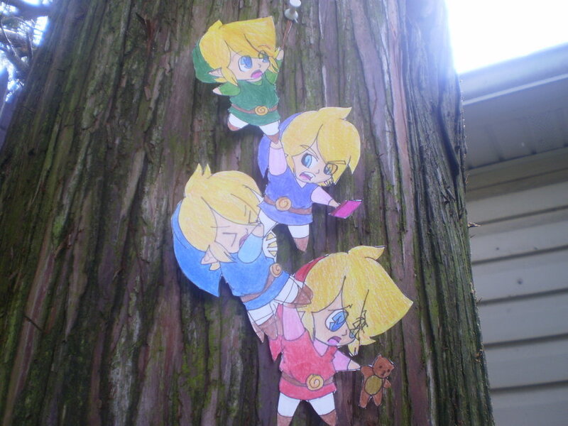 Paper Cutouts on Tree