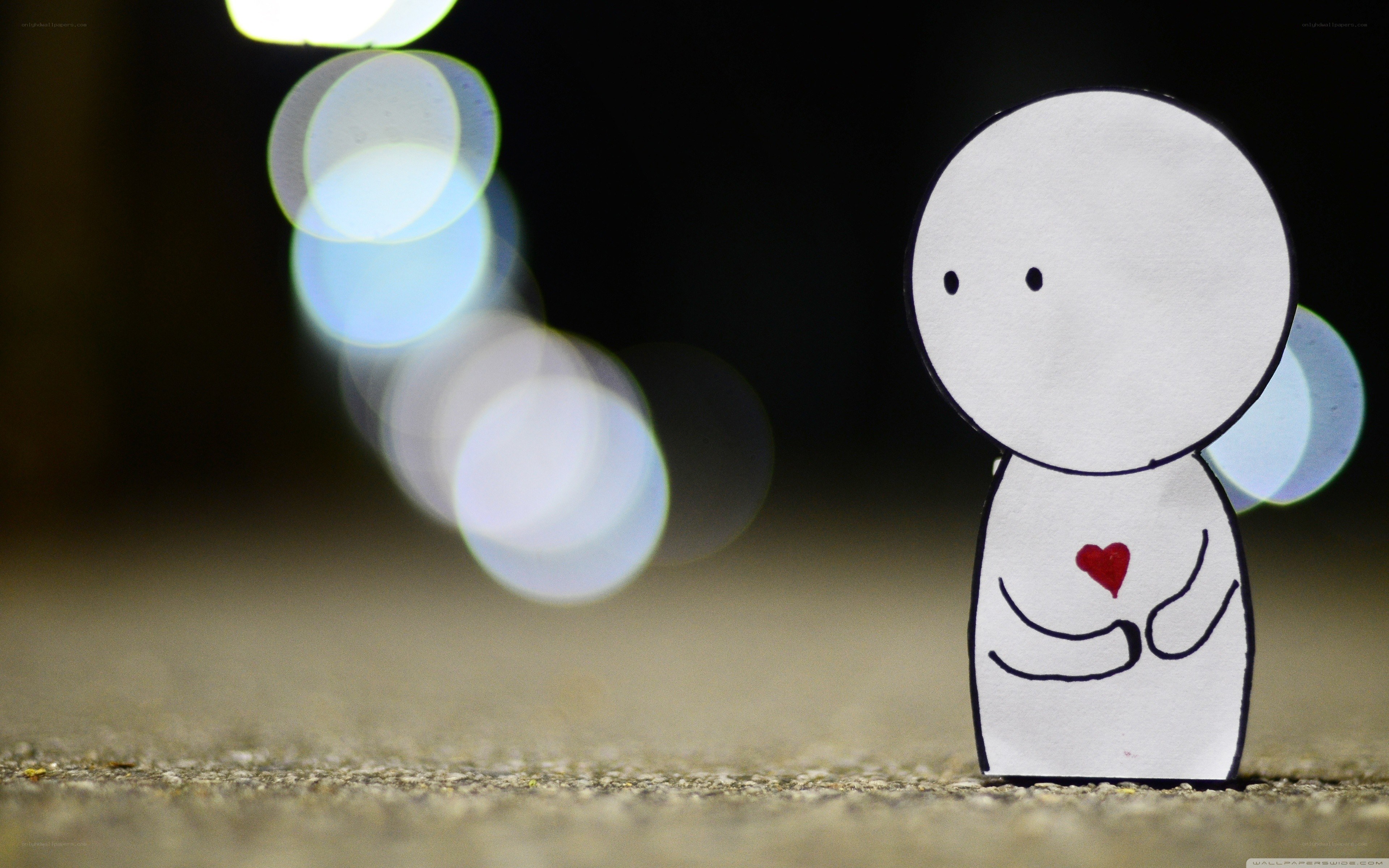Paper figure with heart