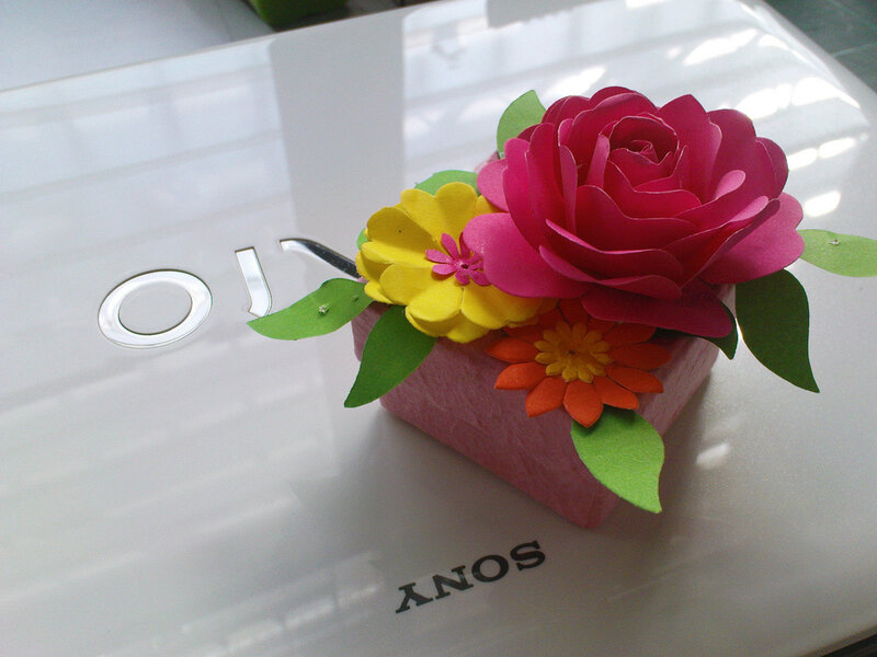 Paper Flower Arrangement