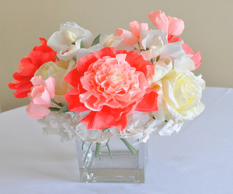 Paper Flower Bouquet — Pink, Calm