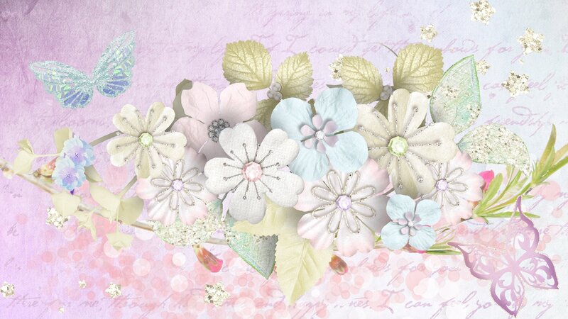 Paper Flowers and Butterflies