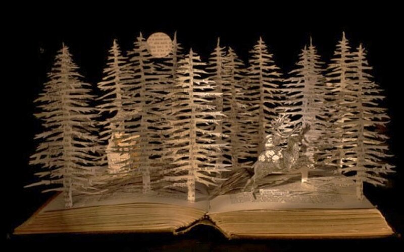 Paper Forest Sculpture