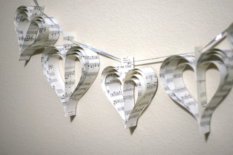 Paper Heart Garland