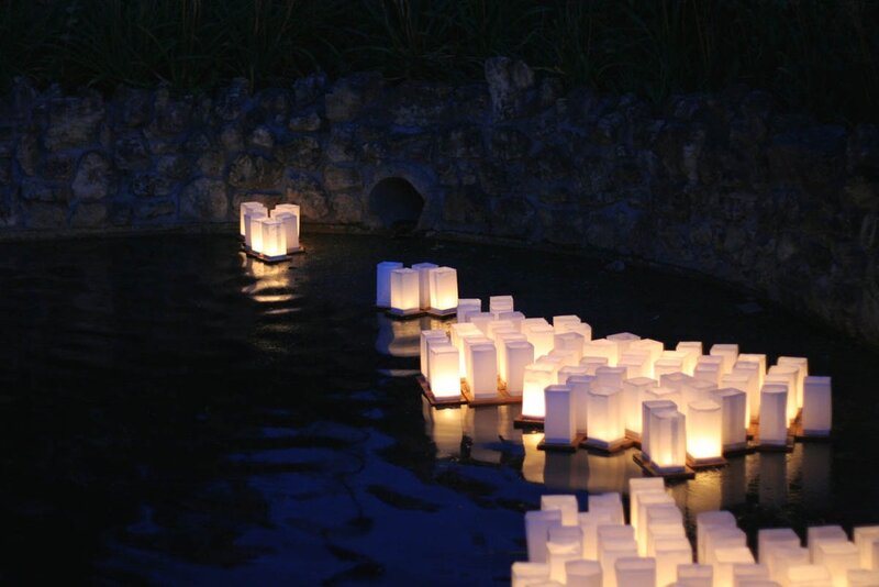 Paper Lanterns on Water