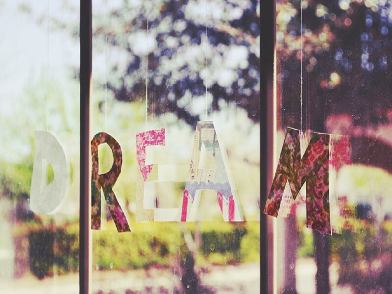 Paper Letters on Window