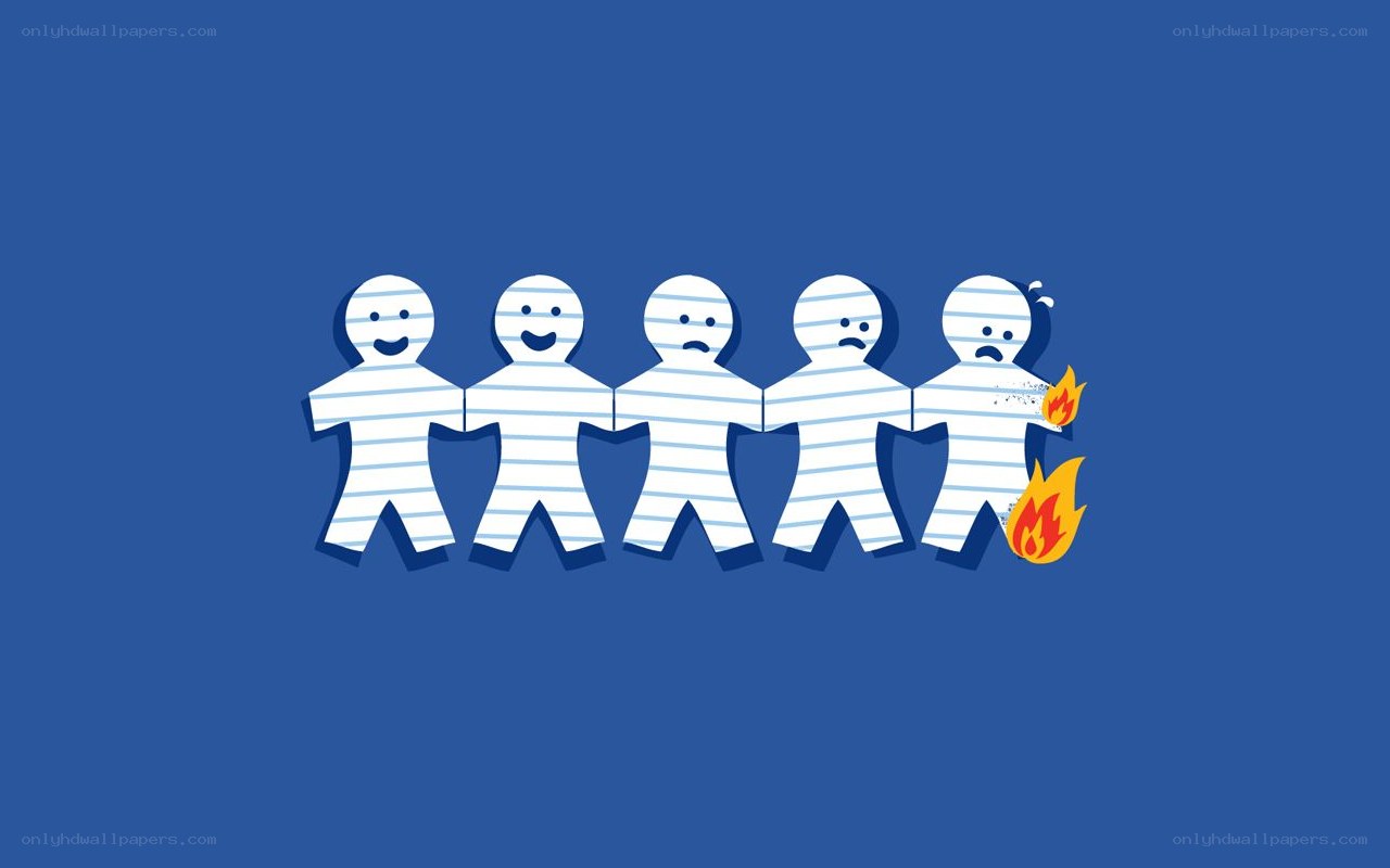 paper people chain with fire