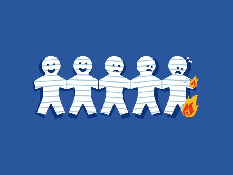 paper people in a chain