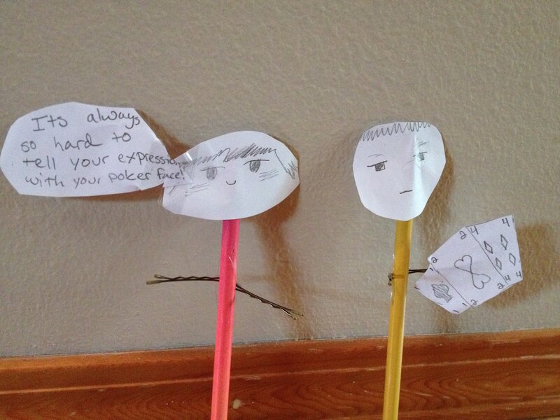 Paper Puppets on Sticks