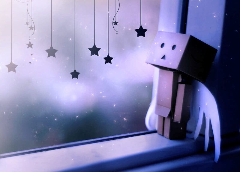 Paper Robot on Windowsill