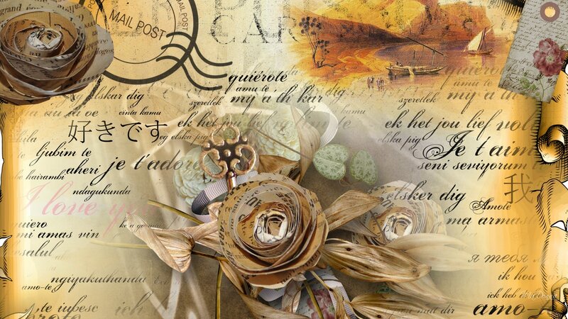Paper Roses and Key