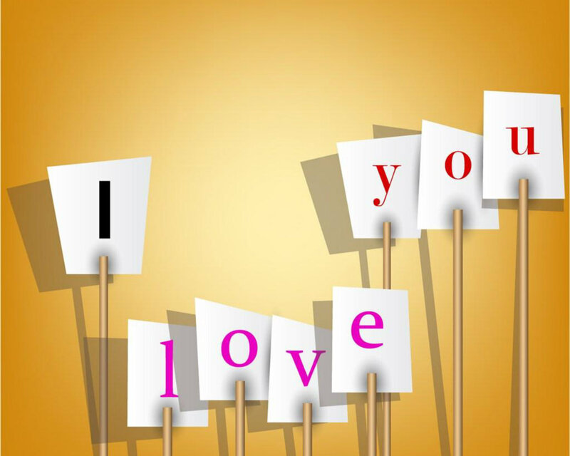 Paper Signs on Sticks