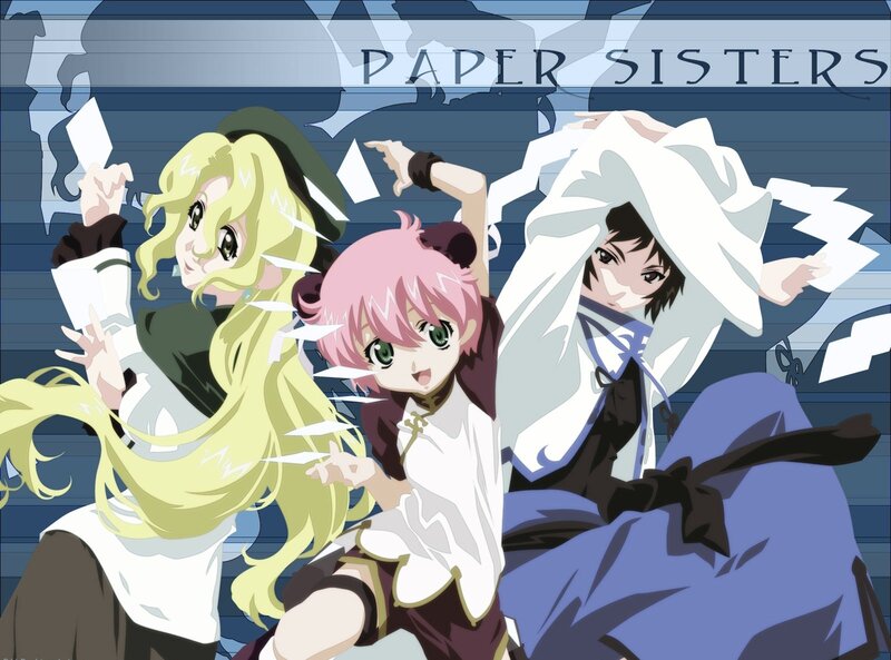 Paper Sisters anime characters