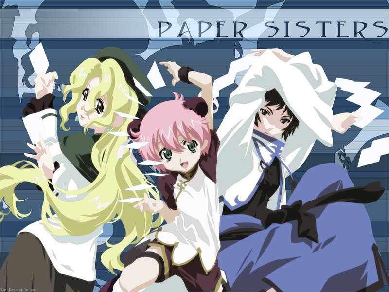 Paper Sisters anime characters
