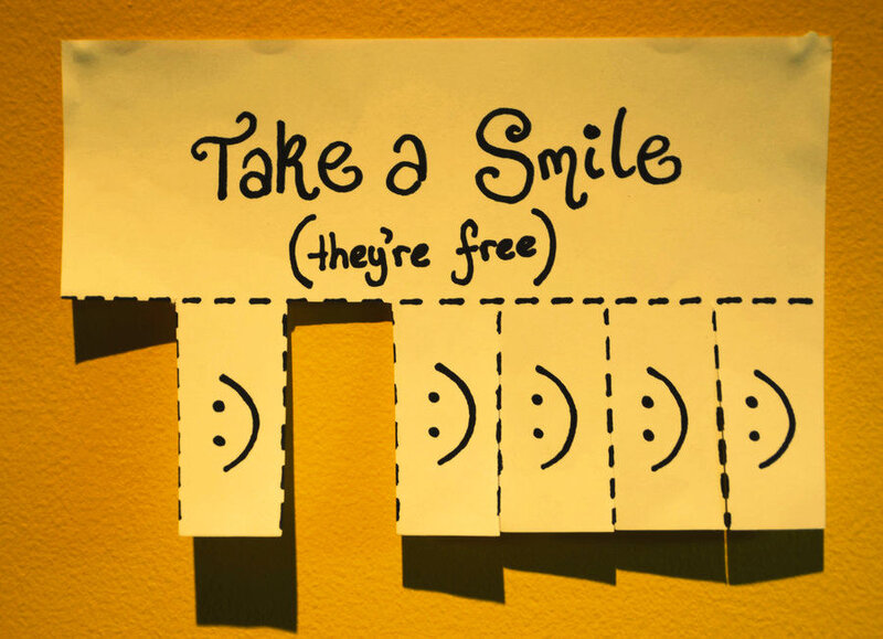 Paper Smiley Sign