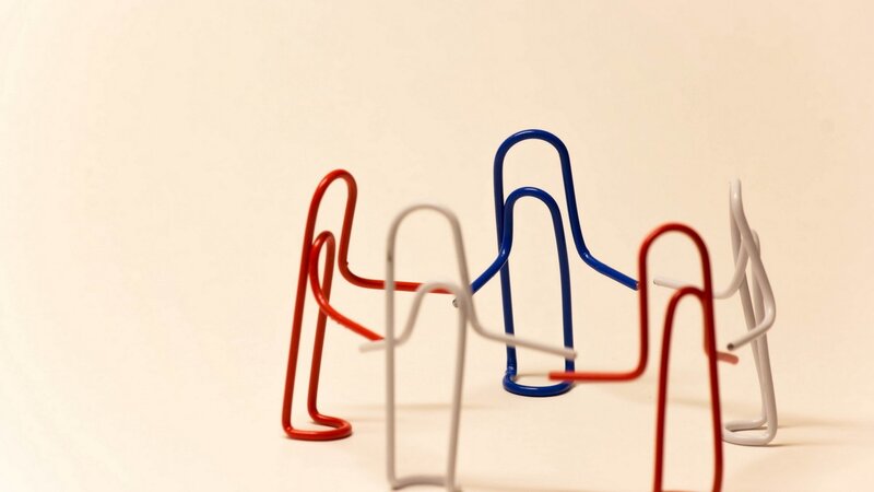 Paperclips Shaped as People