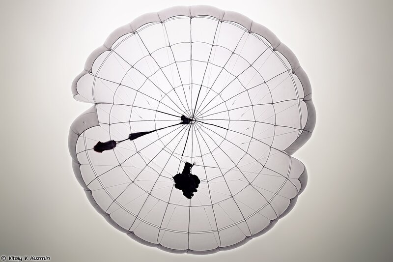 Parachute and Skydiver