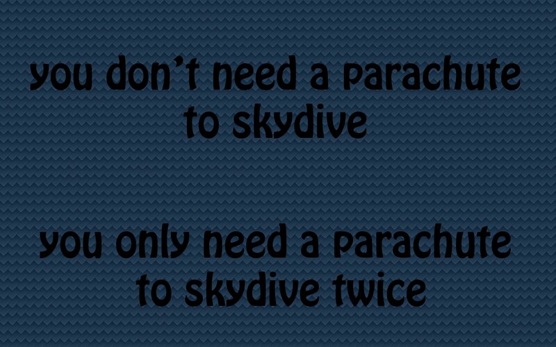 parachute skydive quote