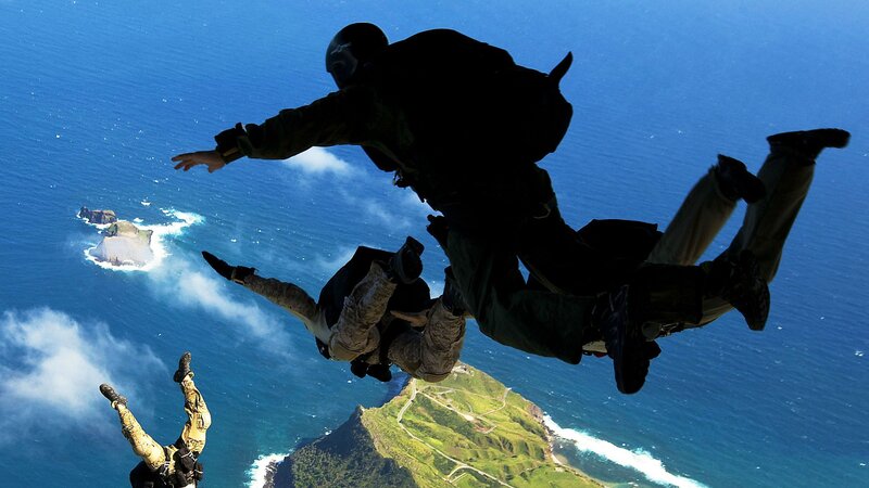 Parachutists in Freefall
