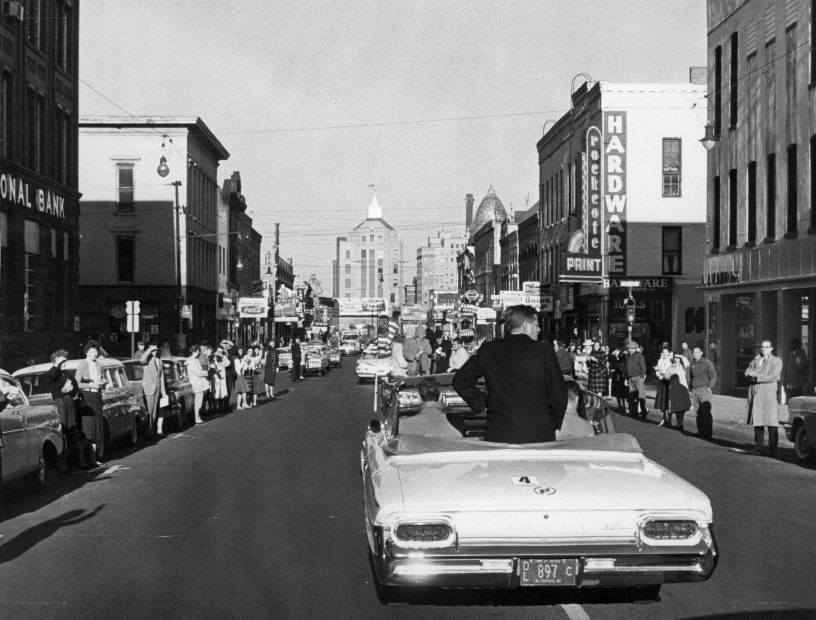 Parade in downtown street