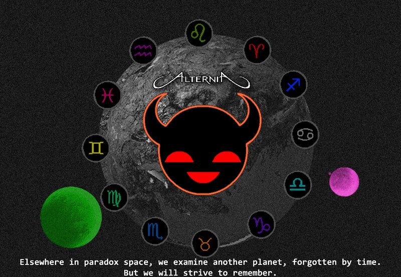 Paradox planet with zodiac symbols