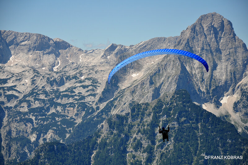 Paraglider in Mountains