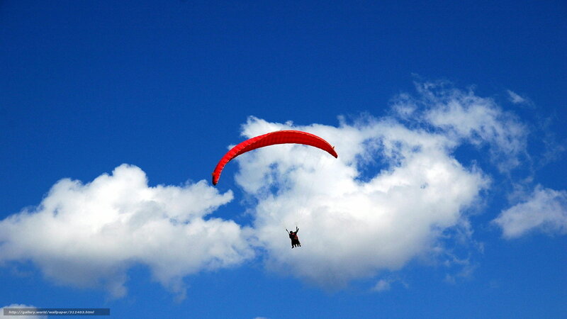 Paraglider in Sky