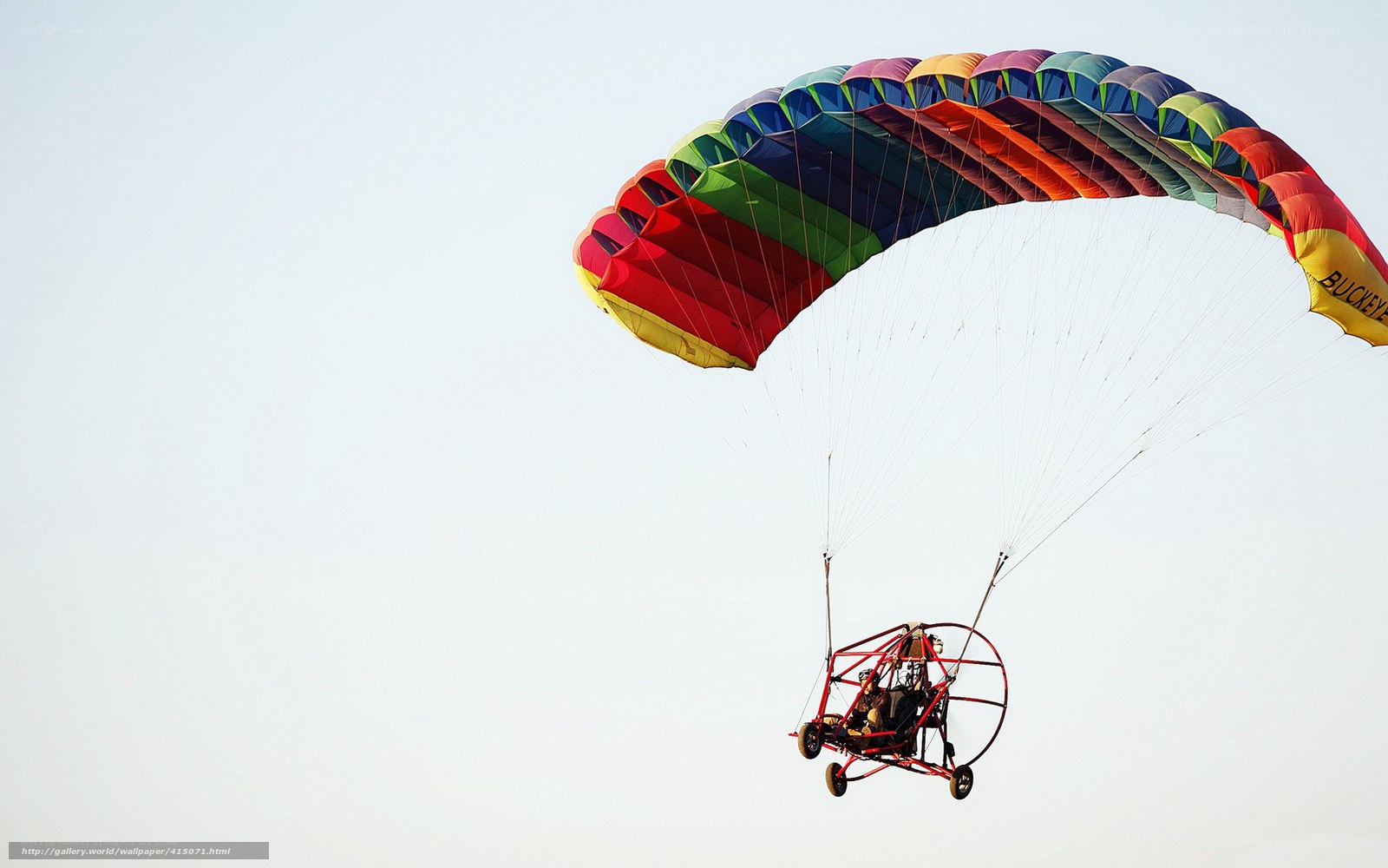 Paraglider in the sky