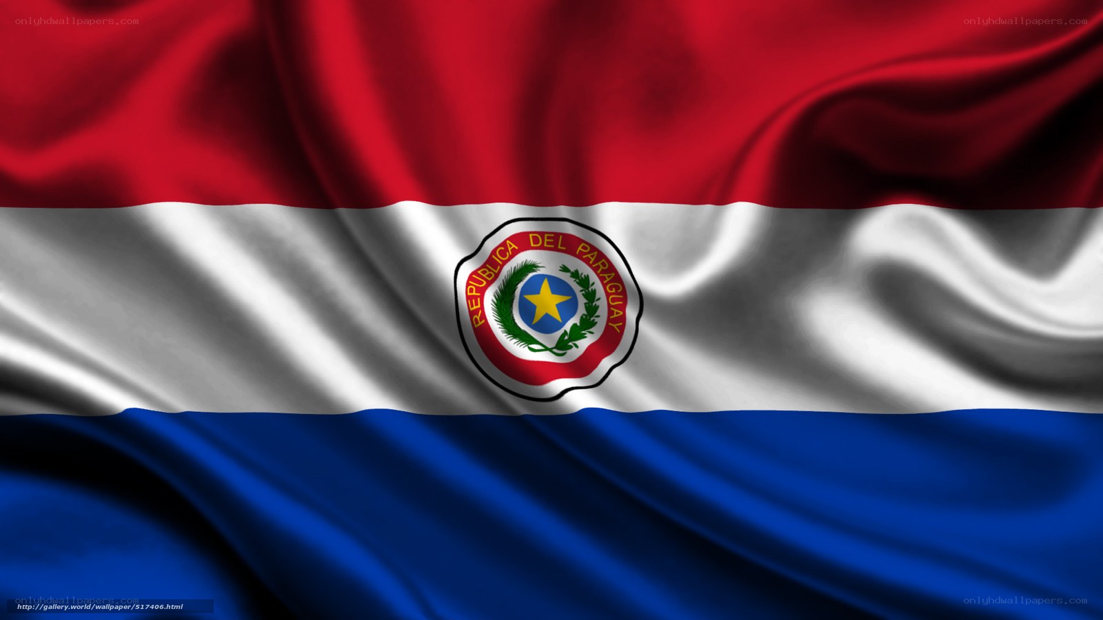 Paraguay flag waving