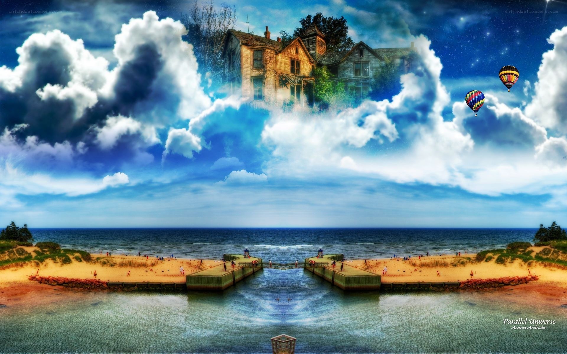 Parallel Universe Beach Scene