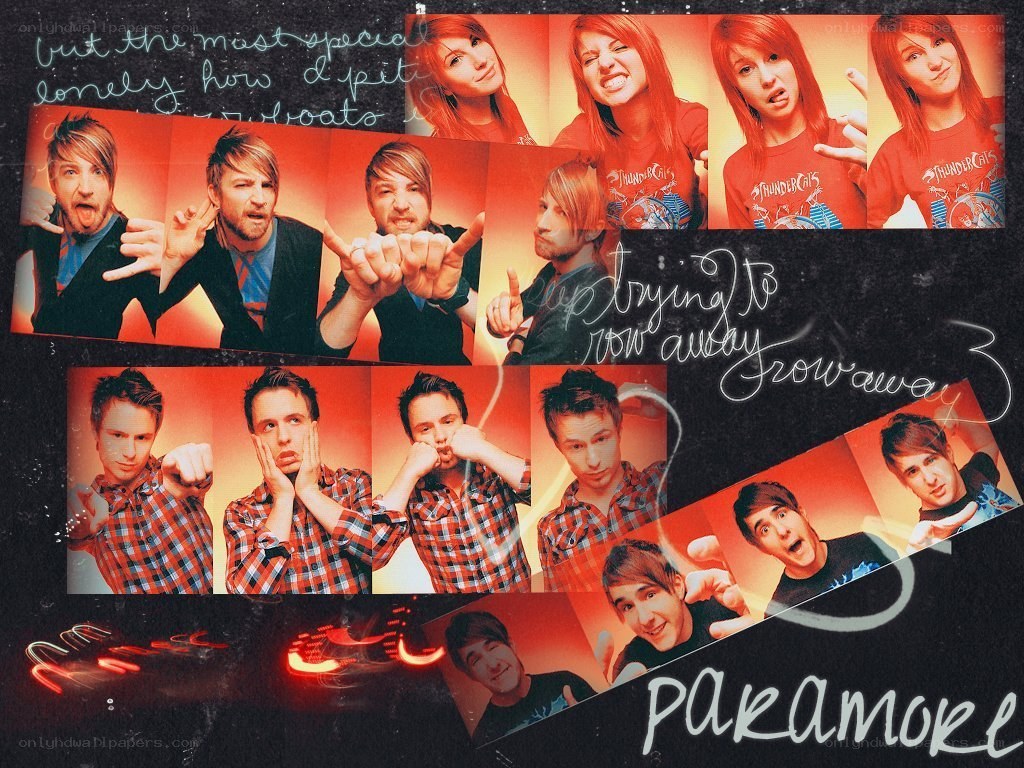 Paramore band collage