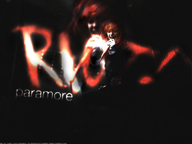 Paramore concert artwork