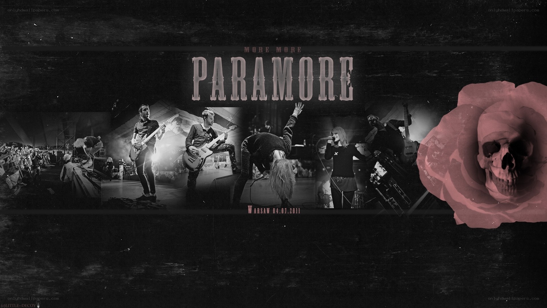 Paramore concert collage