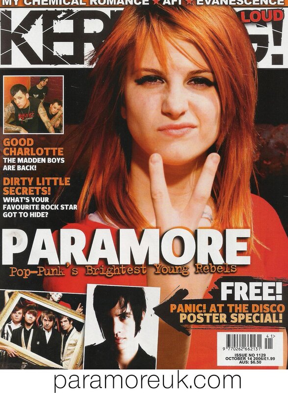 Paramore magazine cover