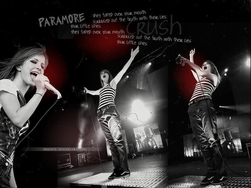 Paramore performing Crush