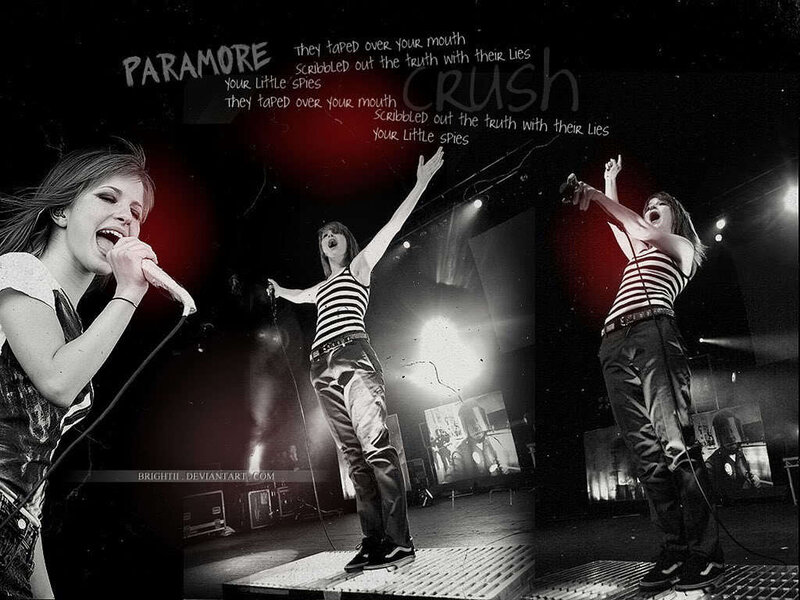 Paramore performing on stage