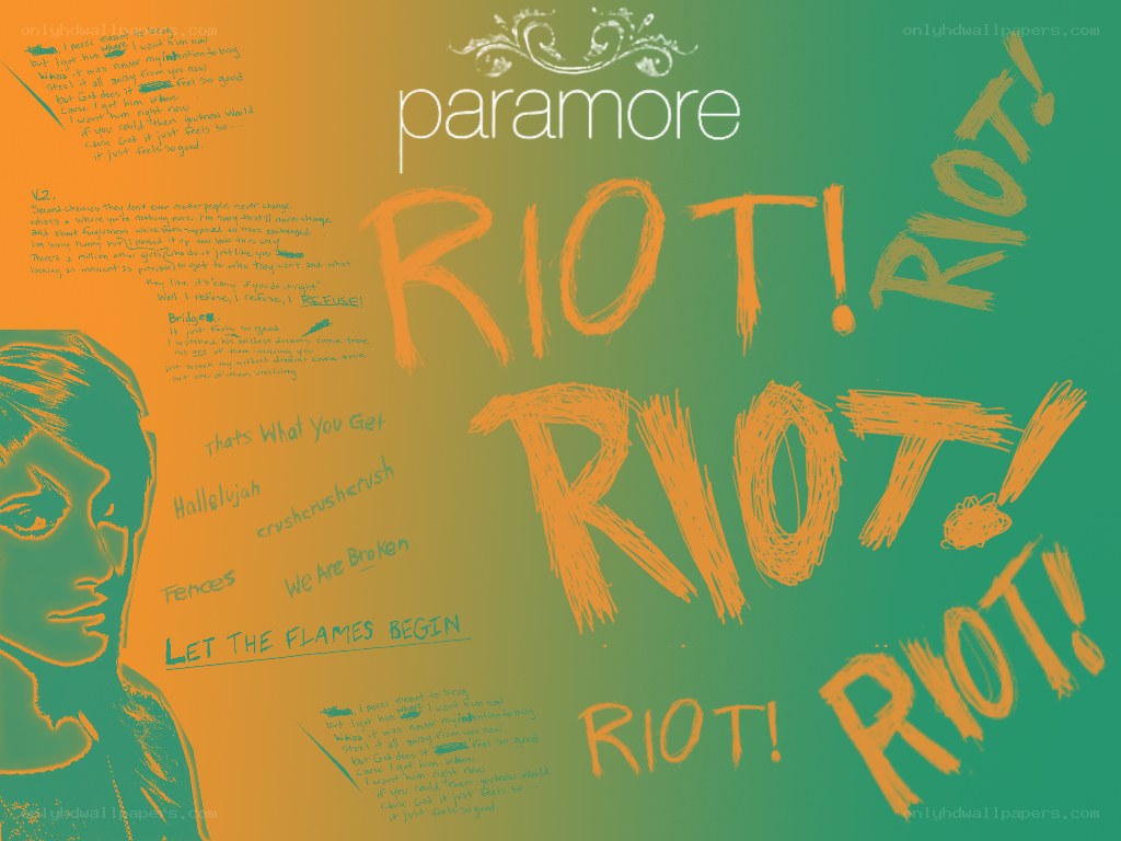 Paramore riot artwork