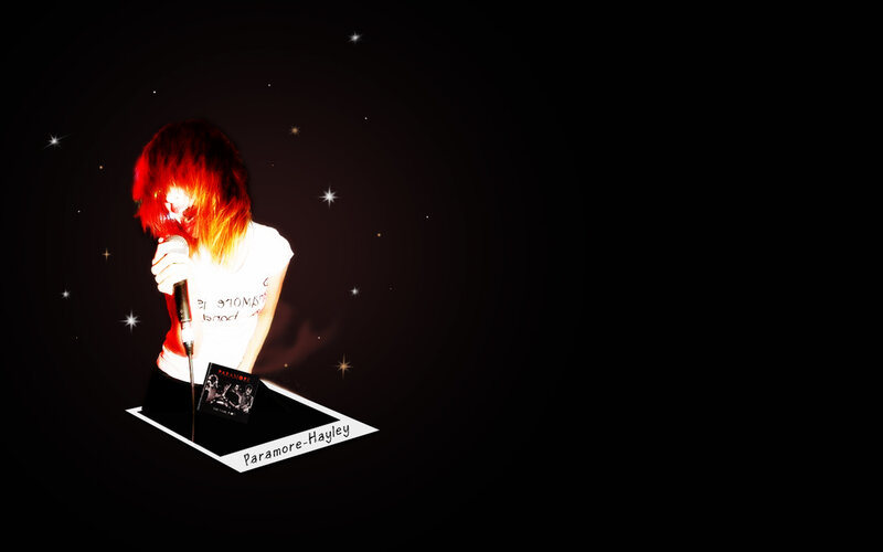 Paramore singer performing