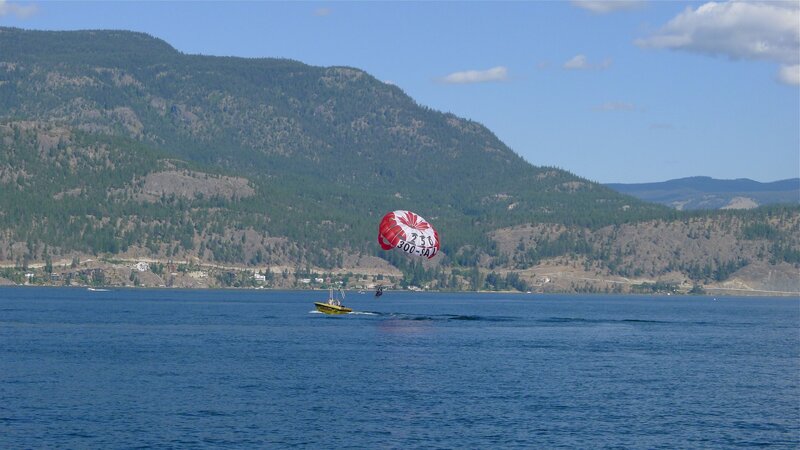 Parasailing over Lake