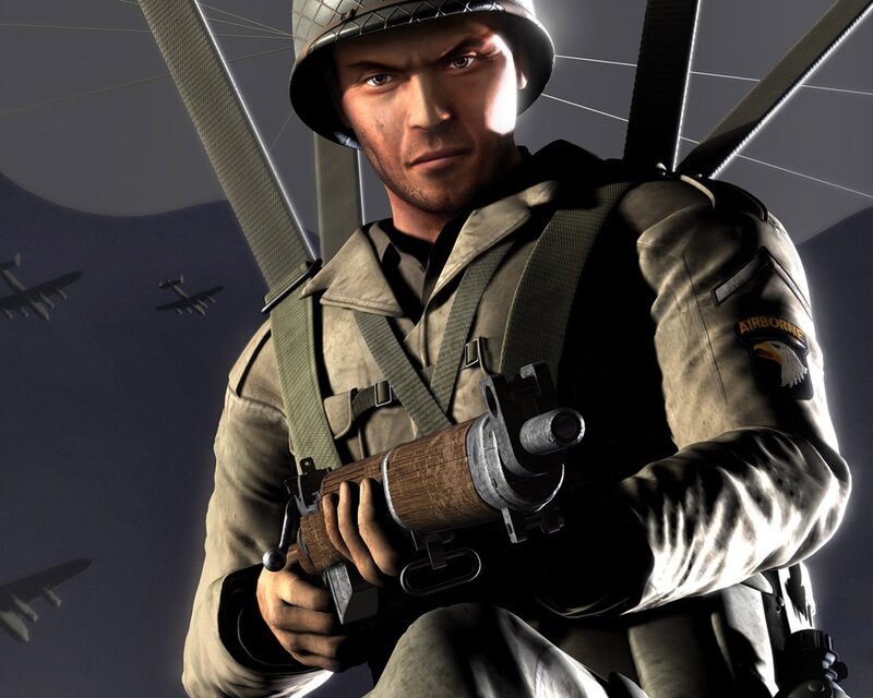 paratrooper in action
