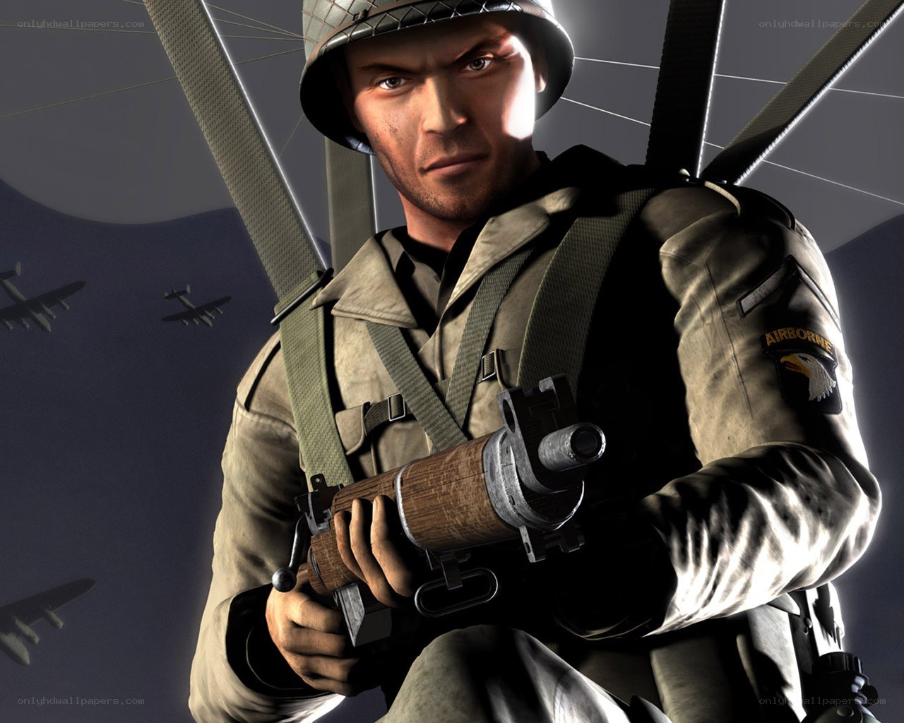 paratrooper in action