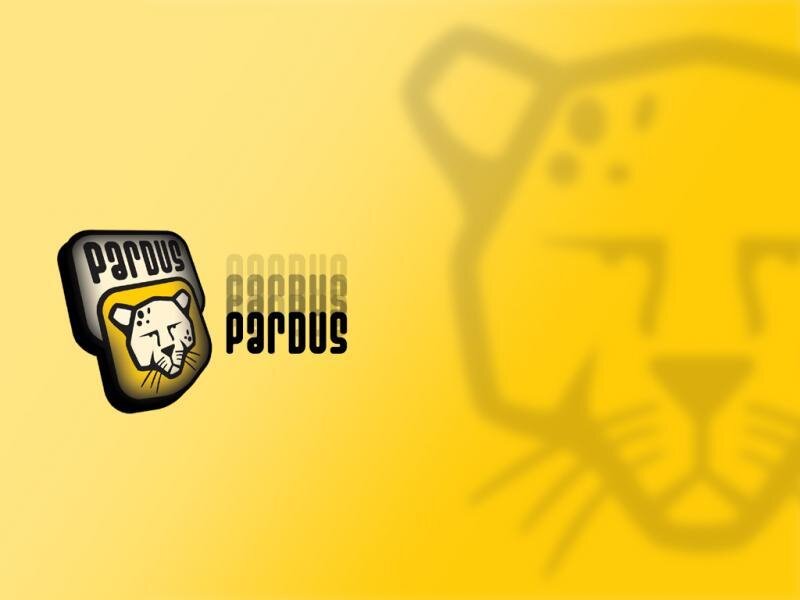 Pardus logo on yellow background