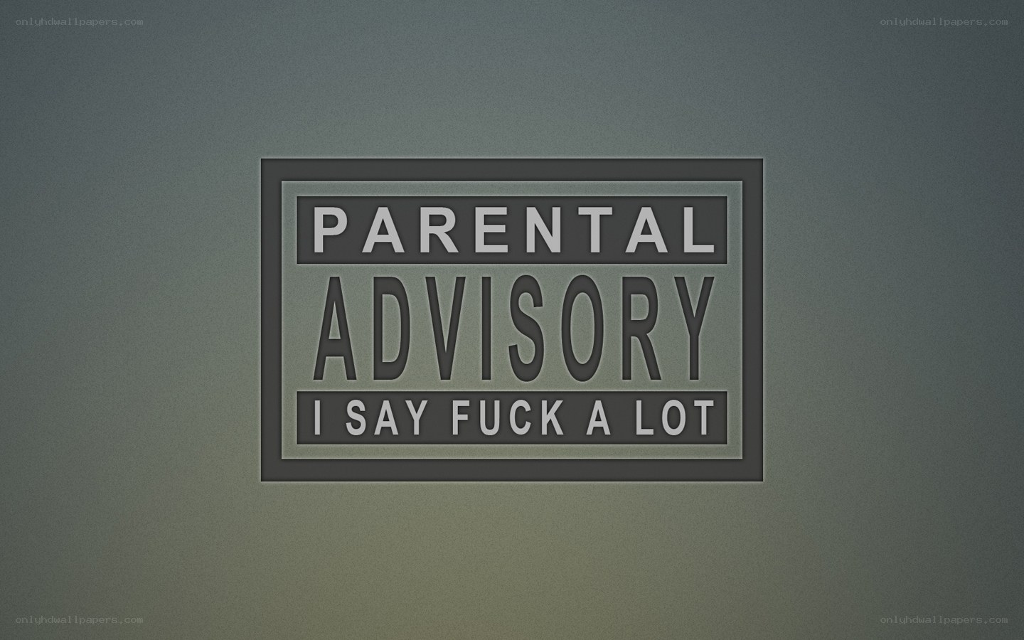 Parental Advisory Warning