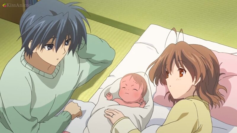 Parents with Newborn Baby — Green
