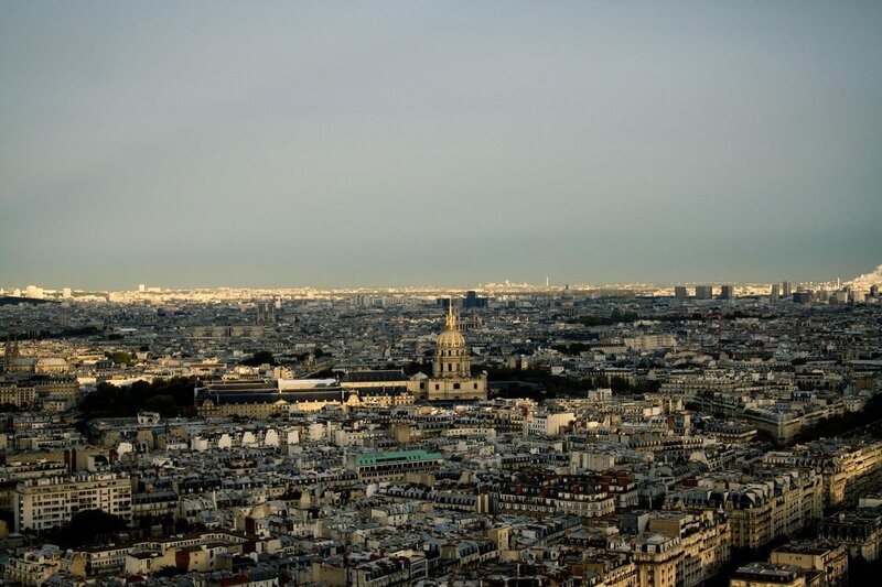 Paris cityscape from above